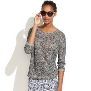 NWOT Madewell Peppermill Linen Grey Pullover
